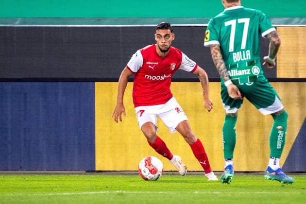 SOCCER - UEFA EL, Rapid vs Braga VIENNA,AUSTRIA,29.AUG.24 - SOCCER - UEFA Europa League, qualification, SK Rapid Wien vs Sporting Club de Braga. Image shows Gabri Martinez (Braga).  GEPAxpictures xPhilippxBrem