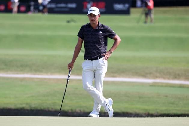 ATLANTA, GA - AUGUST 29: Colin Morikawa (USA) during the opening round of the 2024 Tour Championship at on August 29, 2024 at East Lake Golf Club in Atlanta, Georgia. (Photo by Michael Wade Icon Sportswire) GOLF: AUG 29 PGA, Golf Herren FedExCup Playoffs - TOUR Championship EDITORIAL USE ONLY Icon08292488