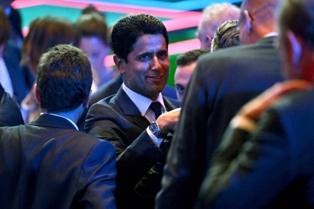 Cristiano Ronaldo recoit le prix de meilleur buteur de tous les temps lors du tirage au sort UEFA pour la saison 2024 2025 au forum Grimaldi Ã Monaco Nasser al-KhelaÃ¯fi, le prÃ sident du PSG, durant le tirage au sort des rencontres de la phase rÃ guliere de la Ligue des champions pour la saison 2024-2025 et remises du prix du meilleur buteur de tous les temps de l UEFA Champions League Ã Cristiano Ronaldo et du Prix du prÃ sident de l UEFA 2024 Ã Gianluigi Buffon, au Grimaldi Forum Ã Monaco, le 29 aoÃ»t 2024. Bruno Bebert Bestimage C.Ronaldo receives the award for all-time top scorer at the UEFA draw for the 2024 2025 season at the Grimaldi Forum in Monaco on august 29th 2024 Monaco Monaco  Copyright: xBrunoxBebertx xBestimagexBrunoxBebertx xBestimagex