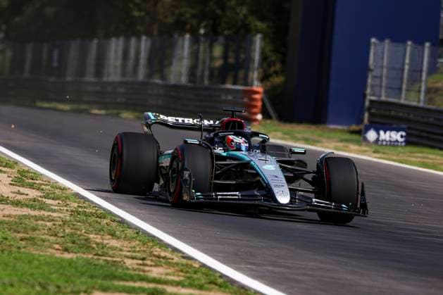12 KIMI ANTONELLI Andrea (ita), Junior Driver of Mercedes AMG F1 Team, action during the Formula 1 Pirelli Gran Premio d’Italia 2024, Italian Grand Prix 2024, 16th round of the 2024 Formula One World Championship, WM, Weltmeisterschaft from August 30 to September 1, 2024 on the Autodromo Nazionale Monza, in Monza, Italy - F1 - ITALIAN GRAND PRIX 2024 DPPI Panoramic  240830_R16_ITALIA_DP_XB3_0016