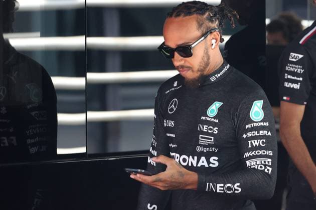 30.08.2024, xsvx, Motorsport FIA Formel 1, Großer Preis von Italien 2024 emspor, v.l. Lewis Hamilton (Mercedes AMG Petronas) Startnummer 44 (FIA REGULATIONS PROHIBIT ANY USE OF PHOTOGRAPHS as IMAGE SEQUENCES and or QUASI-VIDEO) Monza