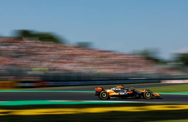 81 Oscar Piastri (AUS, McLaren Formula 1 Team), F1 Grand Prix of Italy at Autodromo Nazionale Monza on August 30, 2024 in Monza, Italy. (Photo by HOCH ZWEI) Monza Italy