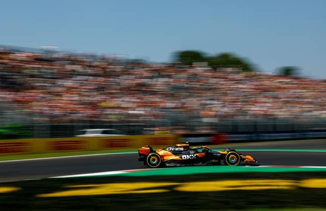 4 Lando Norris (GBR, McLaren Formula 1 Team), F1 Grand Prix of Italy at Autodromo Nazionale Monza on August 30, 2024 in Monza, Italy. (Photo by HOCH ZWEI) Monza Italy