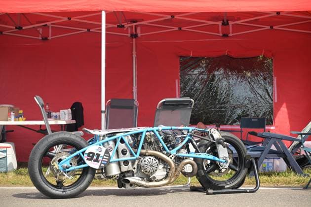 RECORD DATE NOT STATED Glemseck 101 ist eines der grössten Motorradtreffen in Europa. An der früheren Solitude Rennstrecke zwischen Stuttgart und Leonberg treffen sich hier hunderte Motorradfans Ende August.