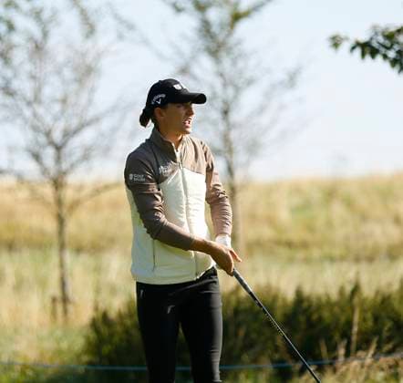 30th August 2024; The O& x2019;Meara Course at Carton House, Maynooth, County Kildare, Ireland; KPMG Womens Irish Open Golf, Round 2; Anne Van Dam (NED) watches her drive on the 13th hole  ActionPlus12687028 PeterxFitzpatrick