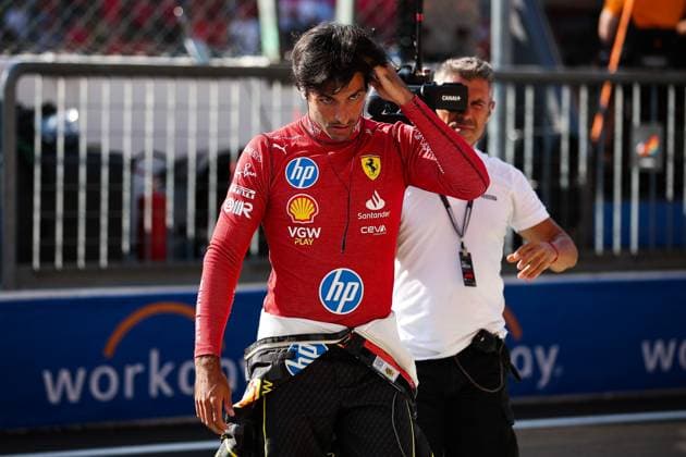 55 Carlos Sainz (ESP, Scuderia Ferrari HP), F1 Grand Prix of Italy at Autodromo Nazionale Monza on August 30, 2024 in Monza, Italy. (Photo by HOCH ZWEI) Monza Italy