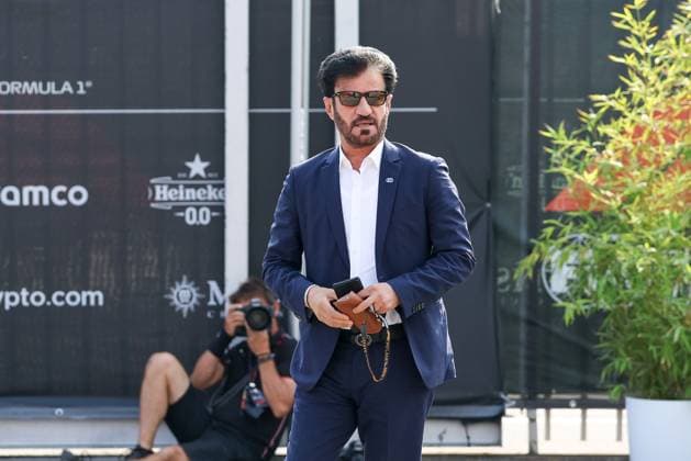 FIA Praesident Mohammed bin Sulayem kommt im Fahrerlager, Paddock an, 3 Freies Training, Grosser Preis von Italien, Motorsport, Herren, Formel 1, 31.08.2024 Monza Lombardei Italien