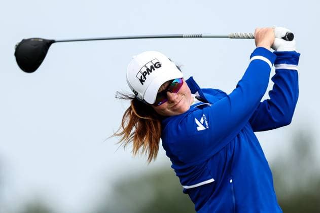 2024 KPMG Women s Irish Open - Pro Am, Carton House, Kildare 31 8 2024 Leona Maguire tees off on the 6th Leona Maguire tees off on the 6th 31 8 2024  Copyright: x INPHO BenxBradyx BB4_3760
