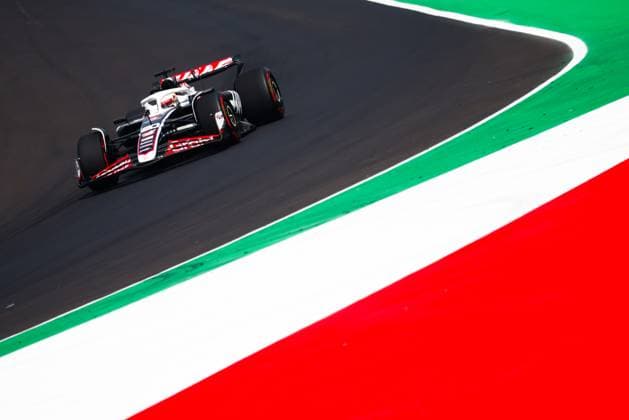 August 31, 2024, Monza, Italy: Kevin Magnussen of Haas drives a car on the track during the third practice session, ahead of the Italian Formula One Grand Prix at Autodromo Nazionale Monza circuit, in Monza on August 31, 2024. Monza Italy - ZUMAz156 0758266792st Copyright: xBeataxZawrzelx
