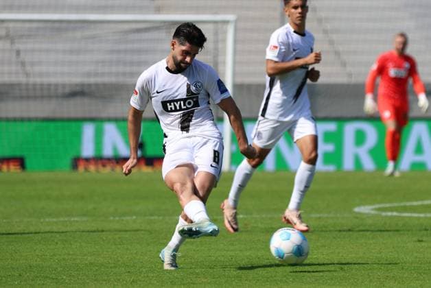 31.08.2024, Fussball, Herren, 2. Bundesliga, Saison 2024 2025, SV 07 Elversberg - SV Darmstadt 98, Semih Sahin (SV 07 Elversberg) Elversberg Ursapharm-Arena an der Kaiserlinde Saarland Deutschland (DE)