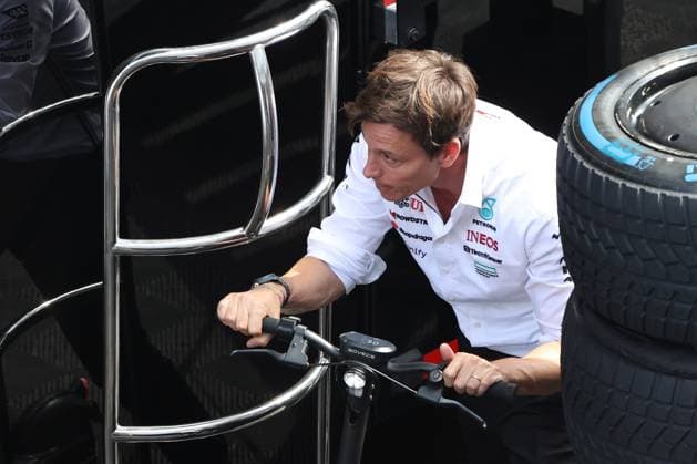 31.08.2024, xsvx, Motorsport FIA Formel 1, Großer Preis von Italien 2024 emspor, v.l. Teamchef Toto Wolff (Mercedes AMG Petronas) (FIA REGULATIONS PROHIBIT ANY USE OF PHOTOGRAPHS as IMAGE SEQUENCES and or QUASI-VIDEO) Monza