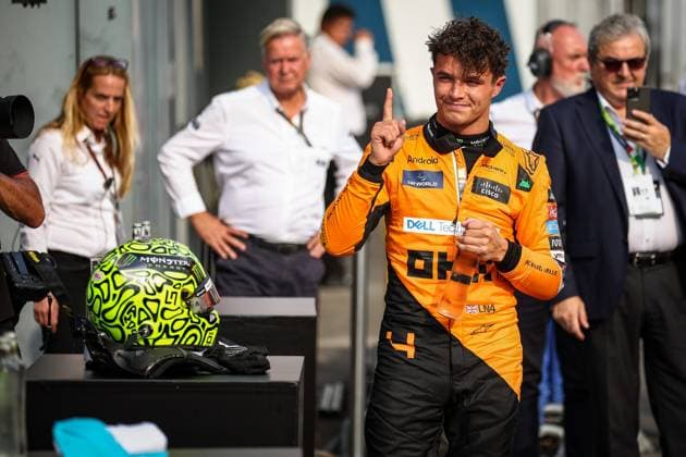 4 Lando Norris (GBR, McLaren Formula 1 Team), F1 Grand Prix of Italy at Autodromo Nazionale Monza on August 31, 2024 in Monza, Italy. (Photo by HOCH ZWEI) Monza Italy