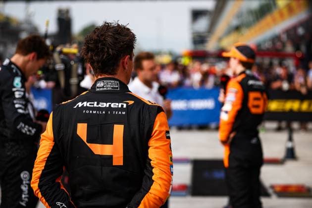 4 Lando Norris (GBR, McLaren Formula 1 Team), F1 Grand Prix of Italy at Autodromo Nazionale Monza on August 31, 2024 in Monza, Italy. (Photo by HOCH ZWEI) Monza Italy