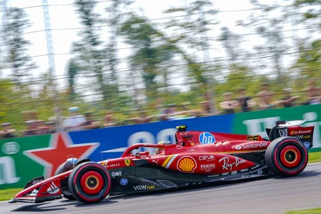 Carlos Sainz of Spain driving the (55) Scuderia Ferrari SF-24 during Formula 1 - Pirelli Gran Premio d Italia 2024 - Practice 3, Formula 1 Championship in Monza, Italy, August 31 2024  Copyright: xLucaxRossini IPAxSportx xipa-agex xx IPA_49229764 IPA_Agency_IPA49229764