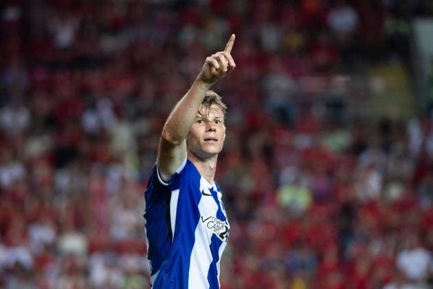Schuler Luca (Hertha BSC Berlin, 18) jubelt ueber das Tor zum 2:3, GER, FC Kaiserslautern (FCK) vs Hertha BSC Berlin (BSC), Fussball 2. Bundesliga, 4. Spieltag, Saison 2024 2025, 31.08.2024 DFB DFL regulations prohibit any use of photographs as image sequences and or quasi-video GER, FC Kaiserslautern (FCK) vs Hertha BSC Berlin (BSC), Fussball 2. Bundesliga, 4. Spieltag, Saison 2024 2025, 31.08.2024 Kaiserslautern