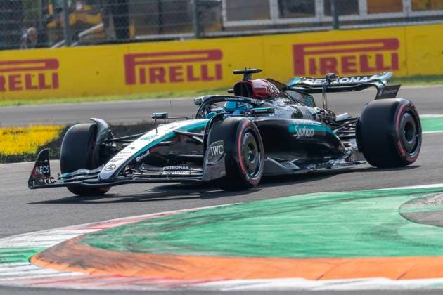 Formel 1 GP Italien Monza. Samstag, 31.08.2024 George Russell 63, Mercedes-AMG Petronas F1 Team; Formel 1 GP Italien Monza. Samstag, 31.08.2024 Copyright: xBEAUTIFULxSPORTS Erlhofx