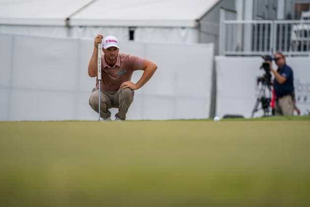 August 31, 2024, Atlanta, Georgia, USA: Wyndham Clark the 17th hole during the third round of the TOUR Championship East Lake Golf Club. Atlanta USA - ZUMAc170 20240831_znp_c170_075 Copyright: xAndrewxClarkx