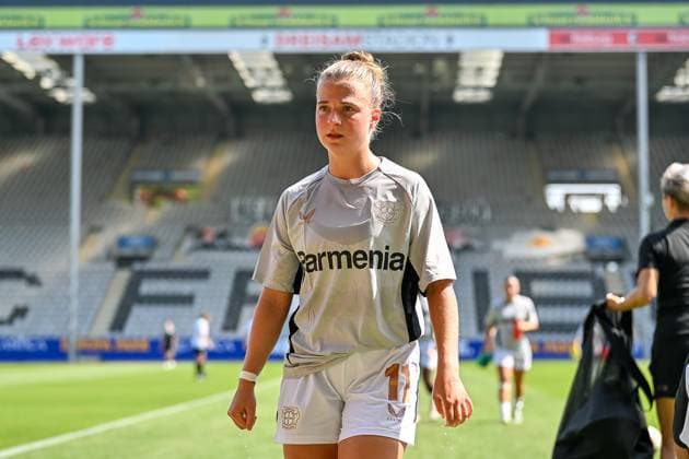 Kristin Koegel (Bayer 04 Leverkusen, 11) GER, SC Freiburg - Bayer 04 Leverkusen, Frauen-Fussball, Google Pixel Frauen-Bundesliga, 1. Spieltag, Saison 2024 2025, 31.08.2024 DFB REGULATIONS PROHIBIT ANY USE OF PHOTOGRAPHS AS IMAGE SEQUENCES AND OR QUASI-VIDEO GER, SC Freiburg - Bayer 04 Leverkusen, Frauen-Fussball, Google Pixel Frauen-Bundesliga, 1. Spieltag, Saison 2024 2025, 31.08.2024 Freiburg Copyright: xEibner-Pressefoto ThomasxHessx EP_THS
