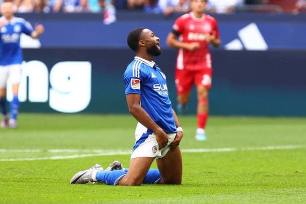 Moussa Sylla (FC Schalke 04) FC Schalke 04 vs. 1. FC Koeln, Fussball, 2. Bundesliga, 4. Spieltag, Saison 2024 2025, 01.09.2024 Foto: kolbert-press Ant Palmer Veltins Arena NRW Deutschland