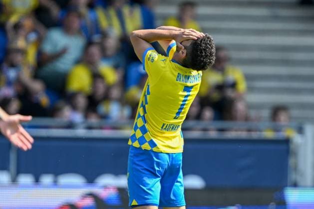 2. Liga - Eintracht Braunschweig - Karlsruher SC am 01.09.2024 im Eintracht Stadion in Braunschweig Fabio Kaufmann (Braunschweig) unzufrieden, enttäuscht, enttaeuscht, niedergeschlagen.