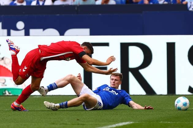 FC Schalke 04 vs. 1. FC Koeln, Fussball, 2. Bundesliga, 4. Spieltag, Saison 2024 2025, 01.09.2024 Foto: kolbert-press Ant Palmer Veltins Arena NRW Deutschland