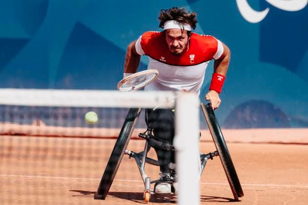 Sport Themen der Woche KW35 Sport Bilder des Tages PARALYMPICS - Paralympic Summer Games 2024 PARIS,FRANCE,01.SEP.24 - PARALYMPICS, TENNIS - Paralympic Summer Games Paris 2024. Image shows Nico Langmann (AUT).  GEPAxpictures xPatrickxSteiner