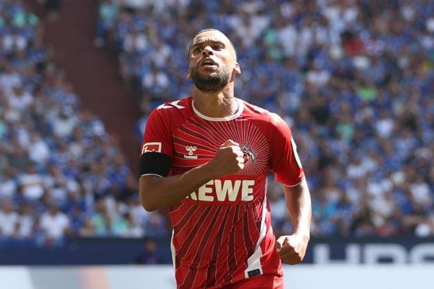 Linton Maina (1.FC Köln) freut sich über sein Tor zum 0:2 beim Spiel der 2. BL (Saison 2024 25) FC Schalke 04 - 1. FC Köln Copyright: Thomas Pakusch