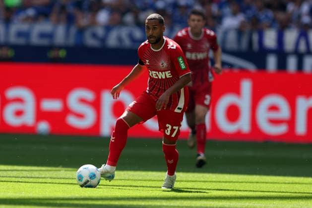 Linton Maina (1.FC Köln) beim Spiel der 2. BL (Saison 2024 25) FC Schalke 04 - 1. FC Köln Copyright: Thomas Pakusch