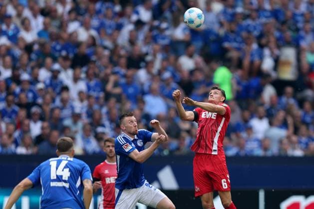 Eric Martel (1.FC Köln)beim Spiel der 2. BL (Saison 2024 25) FC Schalke 04 - 1. FC Köln Copyright: Thomas Pakusch