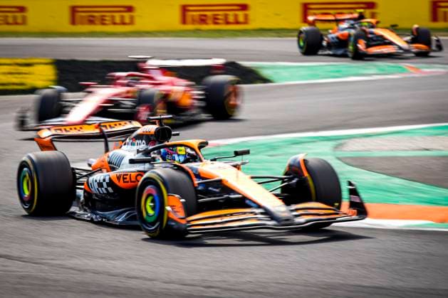 Sport Bilder des Tages MONZA - Oscar Piastri (McClaren) in action during the Italian Grand Prix at the Monza circuit. ANP SANDER KONING xVIxANPxSportx xxANPxIVx 507347350 originalFilename: 507347350.jpg