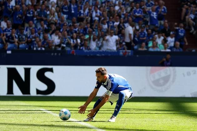 Kenan Karaman (FC Schalke 04)freut sich über sein Tor zum 1:3 beim Spiel der 2. BL (Saison 2024 25) FC Schalke 04 - 1. FC Köln Copyright: Thomas Pakusch