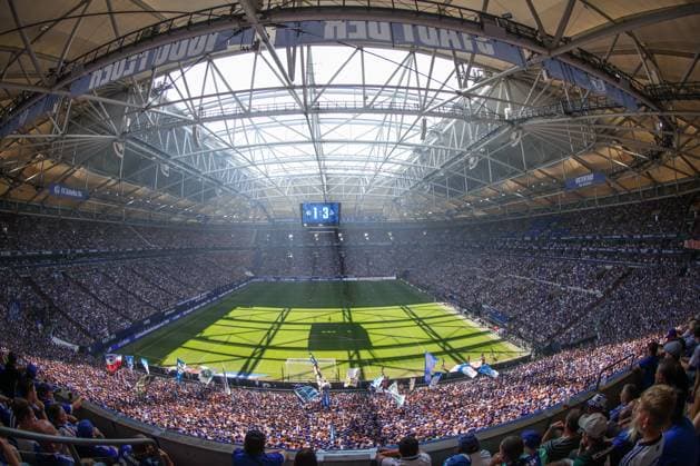 Sport Bilder des Tages 01.09.2024, Fussball, Saison 2024 2025, 2. Bundesliga, 4. Spieltag, FC Schalke 04 - 1. FC Köln, Ausverkaufte Veltins Arena Gelsenkirchen Veltins Arena NRW Deutschland xRHR-FOTO TRx