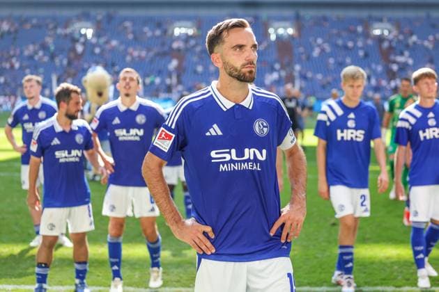01.09.2024, Fussball, Saison 2024 2025, 2. Bundesliga, 4. Spieltag, FC Schalke 04 - 1. FC Köln, Kenan Karaman (FC Schalke 04) Gelsenkirchen Veltins Arena NRW Deutschland xRHR-FOTO TRx