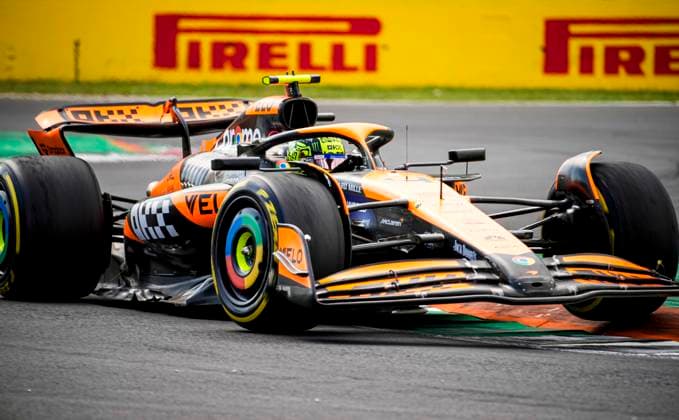 MONZA - Lando Norris (McLaren) in action during the Italian Grand Prix at the Monza circuit. ANP SANDER KONING xVIxANPxSportx xxANPxIVx 507351221 originalFilename: 507351221.jpg