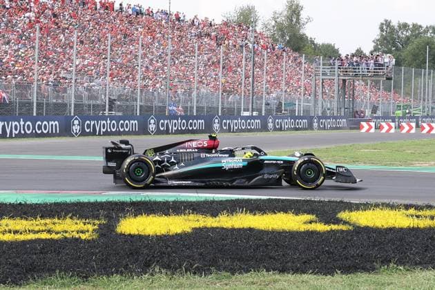 Lewis Hamilton (Mercedes-AMG), Rennen, Grosser Preis von Italien, Motorsport, Herren, Formel 1, 01.09.2024 Monza Lombardei Italien