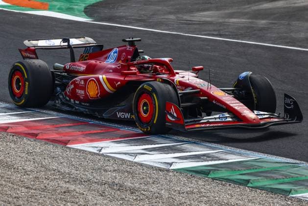 September 1, 2024, Monza, Italy: Charles Leclerc of Ferrari drives on the track during the Italian Formula One Grand Prix at Autodromo Nazionale Monza circuit, in Monza on September 1st, 2024. Monza Italy - ZUMAz156 0758581893st Copyright: xBeataxZawrzelx