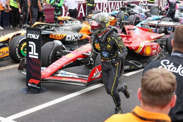 WInner, Sieger, Charles Leclerc (Scuderia Ferrari HP), Rennen, Grosser Preis von Italien, Motorsport, Herren, Formel 1, 01.09.2024 Monza Lombardei Italien
