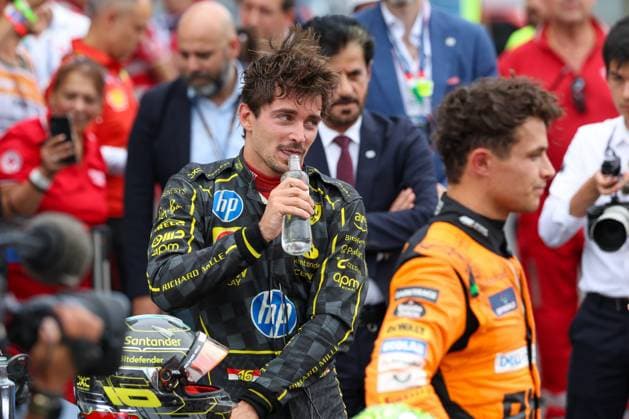 WInner, Sieger, Charles Leclerc (Scuderia Ferrari HP), Rennen, Grosser Preis von Italien, Motorsport, Herren, Formel 1, 01.09.2024 Monza Lombardei Italien