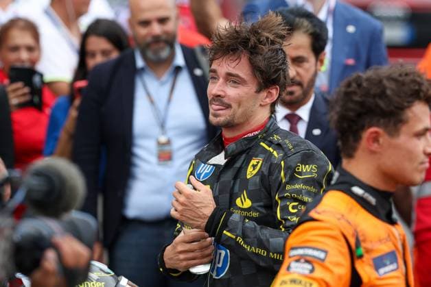 WInner, Sieger, Charles Leclerc (Scuderia Ferrari HP), Rennen, Grosser Preis von Italien, Motorsport, Herren, Formel 1, 01.09.2024 Monza Lombardei Italien