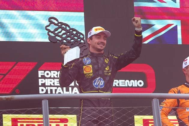 WInner, Sieger, Charles Leclerc (Scuderia Ferrari HP), Rennen, Grosser Preis von Italien, Motorsport, Herren, Formel 1, 01.09.2024 Monza Lombardei Italien