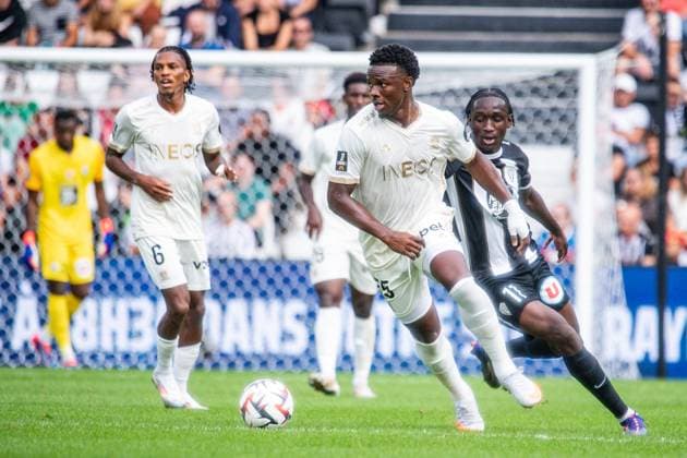 Youssouf Ndayishimiye (OGC Nice) FOOTBALL : Angers SCO vs OGC Nice - Ligue 1 - Journée 3 - 01 09 2024 BaptisteAutissier Panoramic 