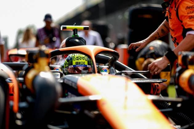 4 Lando Norris (GBR, McLaren Formula 1 Team), F1 Grand Prix of Italy at Autodromo Nazionale Monza on September 1, 2024 in Monza, Italy. (Photo by HOCH ZWEI) Monza Italy