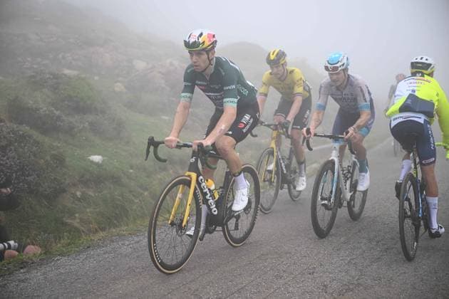 01-09-2024 Vuelta A Espana; Tappa 15 Infiesto - Cuitu Negru; 2024, Visma - Lease A Bike; Van Aert, Wout; Cuitu Negru; 
