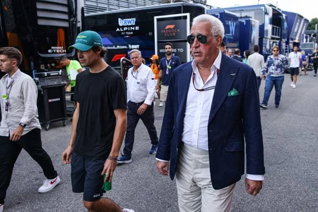 STROLL Lance (can), Aston Martin F1 Team AMR24, portrait STROLL Lawrence (can), Aston Martin F1 Team owner, portrait during the Formula 1 Pirelli Gran Premio d’Italia 2024, Italian Grand Prix 2024, 16th round of the 2024 Formula One World Championship, WM, Weltmeisterschaft from August 30 to September 1, 2024 on the Autodromo Nazionale Monza, in Monza, Italy - F1 - ITALIAN GRAND PRIX 2024 DPPI Panoramic 240901_R16_ITALIA_DP_XB5_1310