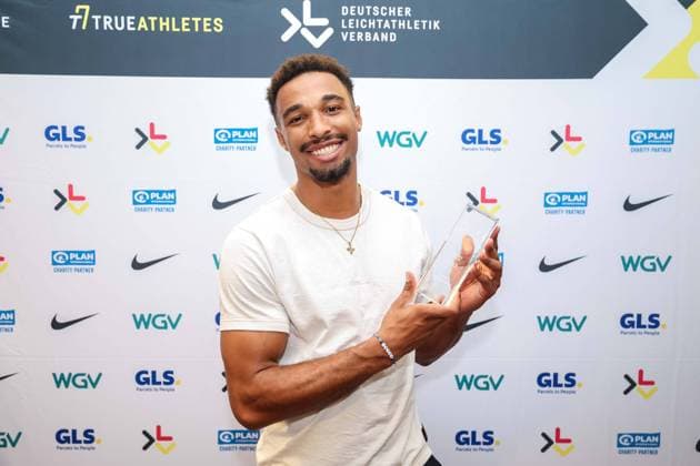Bilder des Jahres 2024, Sport 09 September Sport Themen der Woche KW35 Sport Bilder des Tages DLV Sportler des Jahres 2024; 01.09.2024 DLV Sportler des Jahres 2024 am 01.09.2024, Berlin. Leo Neugebauer (VfB Stuttgart) - *** DLV Athlete of the Year 2024 01 09 2024 DLV Athlete of the Year 2024 on 01 09 2024, Berlin Leo Neugebauer VfB Stuttgart Copyright: xBEAUTIFULxSPORTS KennyxBeelex