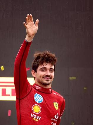 F1 Italian Grand Prix Charles Leclerc of Ferrari celebrates on the podium after winning the Italian Formula One Grand Prix at Autodromo Nazionale Monza circuit, in Monza on September 1st, 2024. Monza Italy  Copyright: xBeataxZawrzelx originalFilename:zawrzel-f1italia240901_np30w.jpg