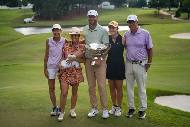 September 1, 2024, Atlanta, Georgia, USA: PGA, Golf Herren Tour Championship. Round 4. Scottie Schefflers family Atlanta USA - ZUMAc170 20240901_znp_c170_084 Copyright: xAndrewxClarkx