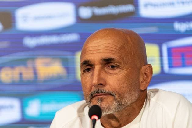 Fußball, Nationalteam Italien Pressekonferenz Luciano Spalletti - Italy Head Coach press conference, PK, Pressekonferenz Luciano Spalletti, Italian football federation head coach, attends the press conference in Coverciano, Florence, on September 2, 2024 ahead of the UEFA Nations League games between France and Italy and Israel and Italy. Florence Italy  Copyright: xGiacomoxCosuax originalFilename:cosua-notitle240902_npsW8.jpg