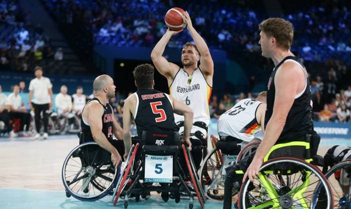Paris 2024, Paralympics, Rollstuhlbasketball, Deutschland - Kanada Paris , Paralympics , Sitzvolleyball , Deutschland vs. Ukraine ,