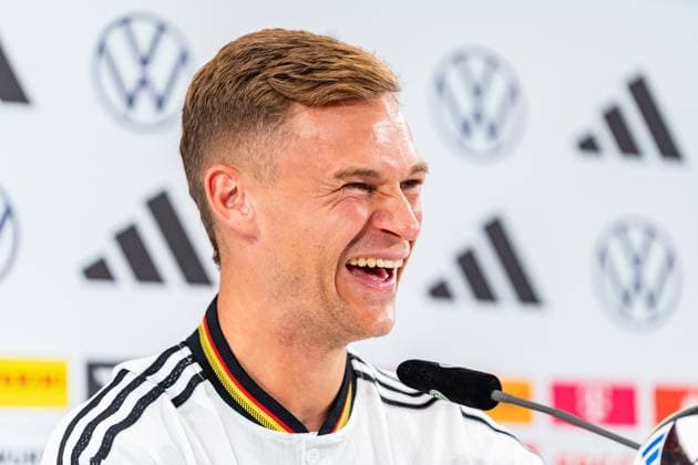 Sport Themen der Woche KW36 Sport Bilder des Tages 03.09.2024, DFB-Pressekonferenz mit Joshua Kimmich, Deutsche Nationalmannschaft Wichtiger Hinweis: Gemaess den Vorgaben der DFL Deutsche Fussball Liga bzw. des DFB Deutscher Fussball-Bund ist es untersagt, in dem Stadion und oder vom Spiel angefertigte Fotoaufnahmen in Form von Sequenzbildern und oder videoaehnlichen Fotostrecken zu verwerten Foto: Bahho Kara Kirchner-Media *** 03 09 2024, DFB press conference with Joshua Kimmich, German national team Important note According to the regulations of the DFL German Football League and the DFB German Football Association, it is prohibited to use photographs taken in the stadium and or of the match in the form of sequential images and or video-like photo series Photo Bahho Kara Kirchner Media Copyright: xBahhoxKara Kirchner-Mediax